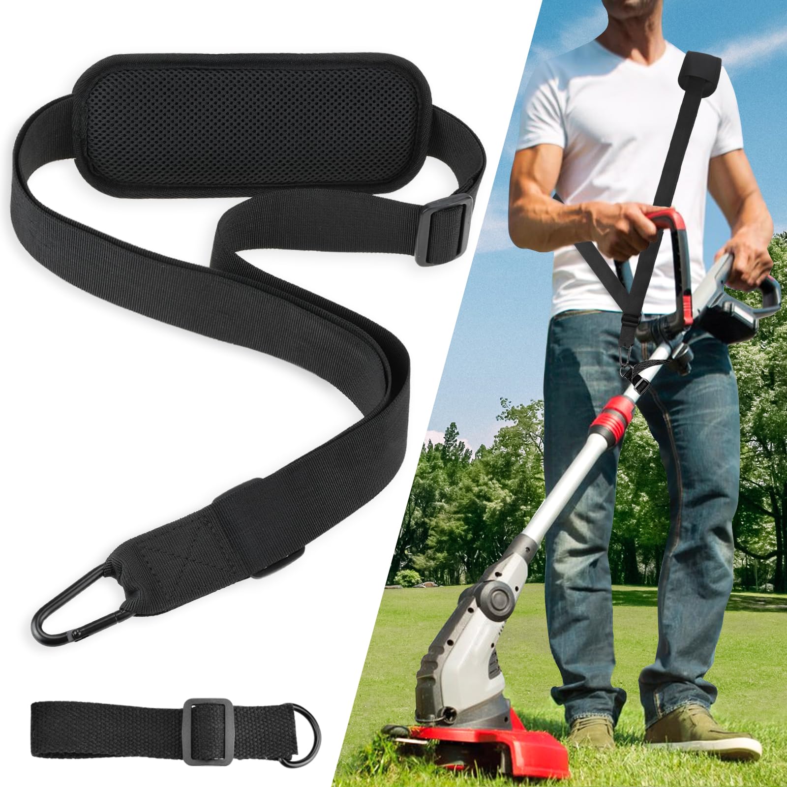 Tecreddy Weed Eater Strap Weed Wacker Shoulder Strap Trimmer